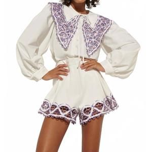 NEW CELIA B begona top in white/purple